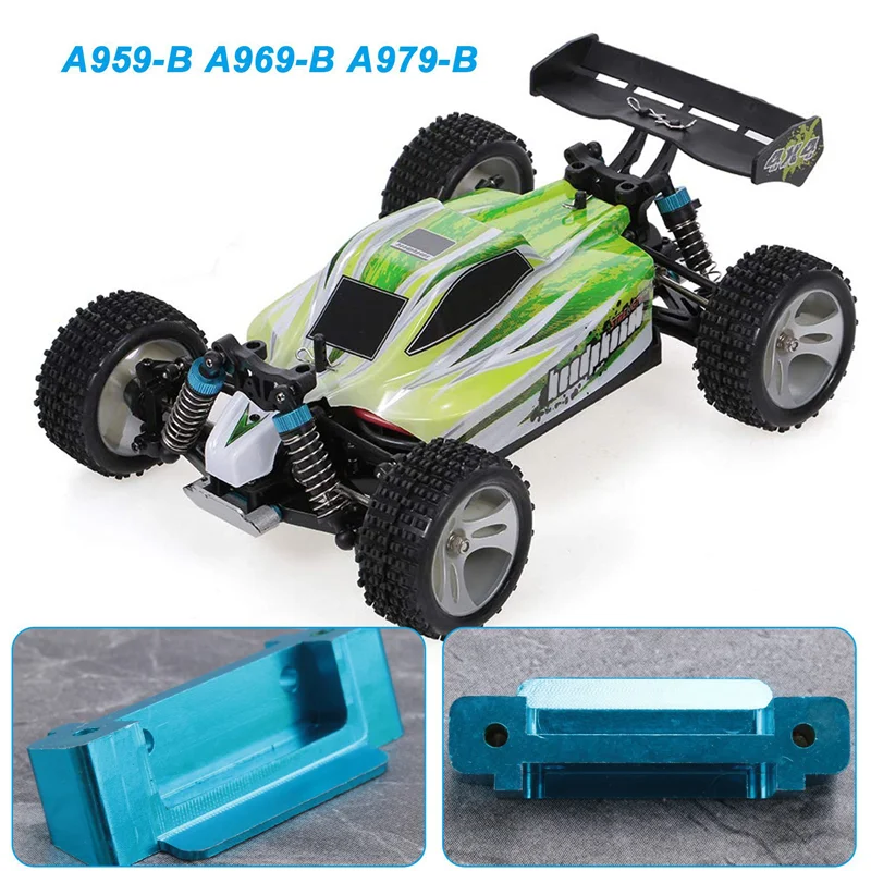 ABJL-2Pcs Upgrade Spare Rc Car Parts Front Rear Bumper For Wltoys A959-B A969-B A979-B