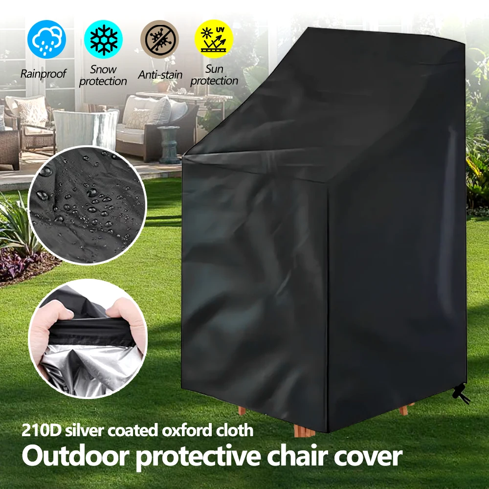 1pc Patio Chair Cover Waterproof Outdoor Garden Furniture Protect Universal Lounge Deep Seat Cover Easy-Going UV Resistant