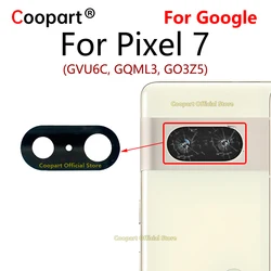 Coopart Rear Back Camera Glass Lens For Google Pixel 7 GVU6C GQML3 GO3Z5 Replacement with Adhesive Sticker