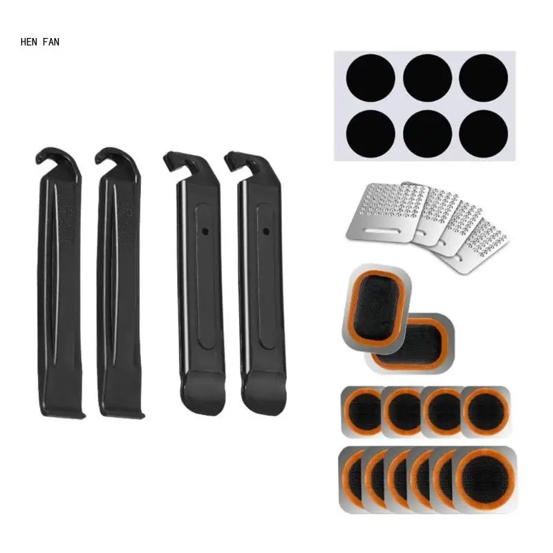 

Bicycles Flat Tire Repair Kits Bike Inner Tubes Tire Tool for Road Mountain Bike M89D