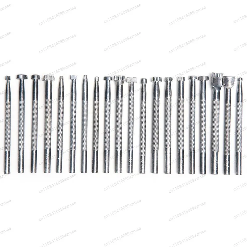 

Pottery Texture Stamp Set Alloy Printing Tools DIY Craft Tools 20Pcs