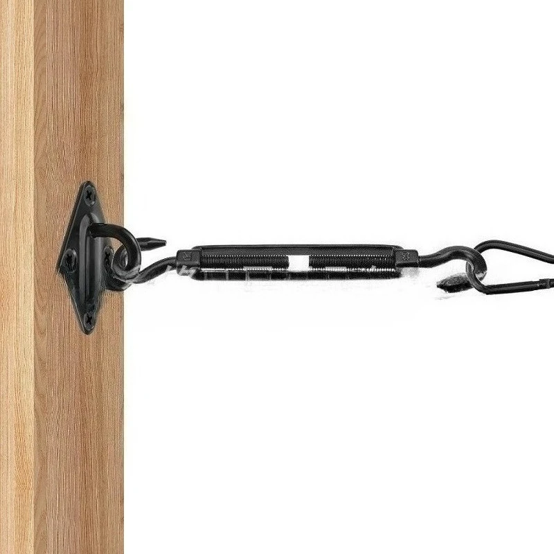 1 قطعة الفولاذ المقاوم للصدأ الأسود هوك العين الموتر قابل للتعديل حبل كابل حديقة M4 M5 M6 M8 سلك الموتر #3