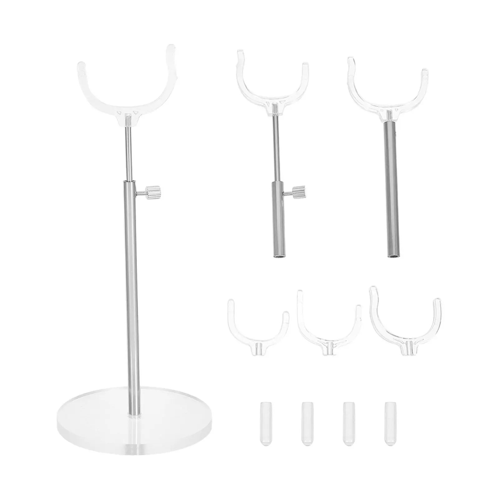 

1Set Display Stand Adjustable Height Stable Holder for Action Figures Puppets Stuffed Animal Collectibles Display Riser