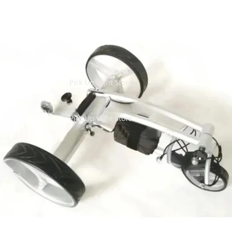 

New 24V/10Ah 400W Remote Control Electric Golf Cart Portable Folding Lithium Battery Charging Trolley with 2X200W