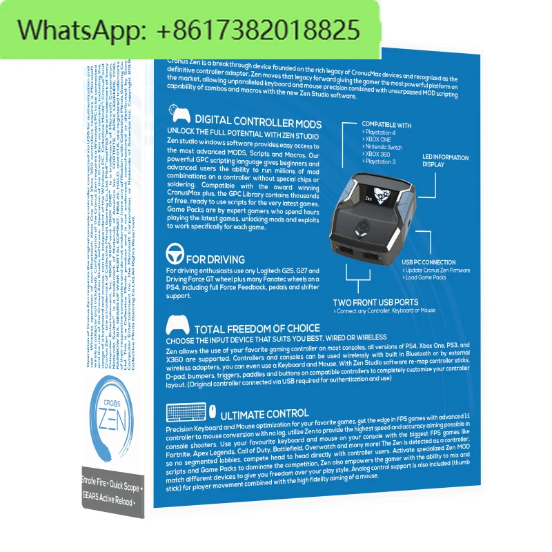 Convertisseur adaptateur de jeu pour PS5 Cronus Zen Max2 PS4 PC XBOX ONE 360 PS3 Console de jeu sans limites