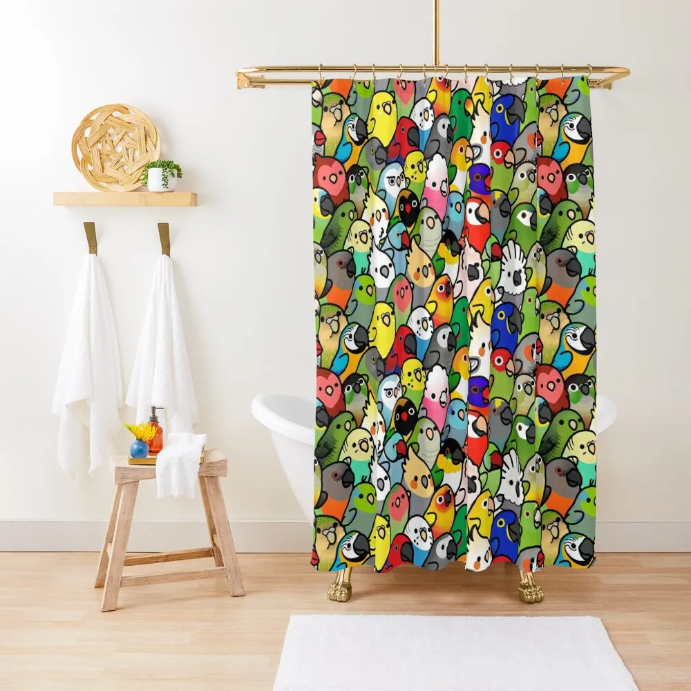 

Everybirdy Pattern Shower Curtain Cute Shower Shower For Bathrooms Anti-Mold Waterproof Curtain