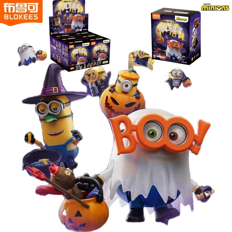 

Строительный блок BLOKEES, мужской миньоны Mengku Edition, 3-я ночь дьявола, сборная модель, слепая коробка, игрушка, подарок на Хэллоуин