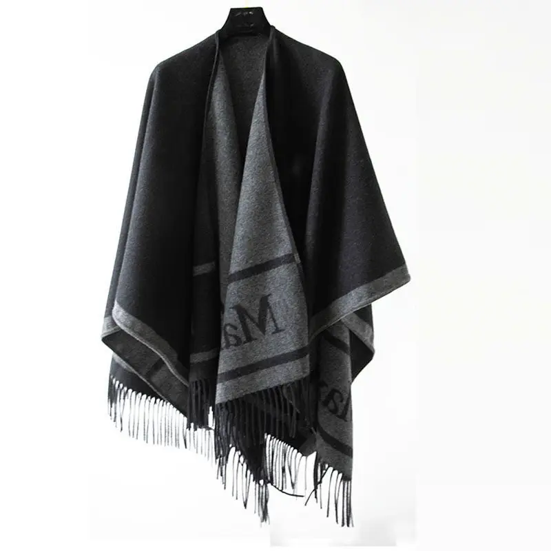 

Высококачественный женский шарф 2026 года: универсальный, теплый, двусторонний, в стиле накидки/плаща, роскошный, в качестве шали/пальто