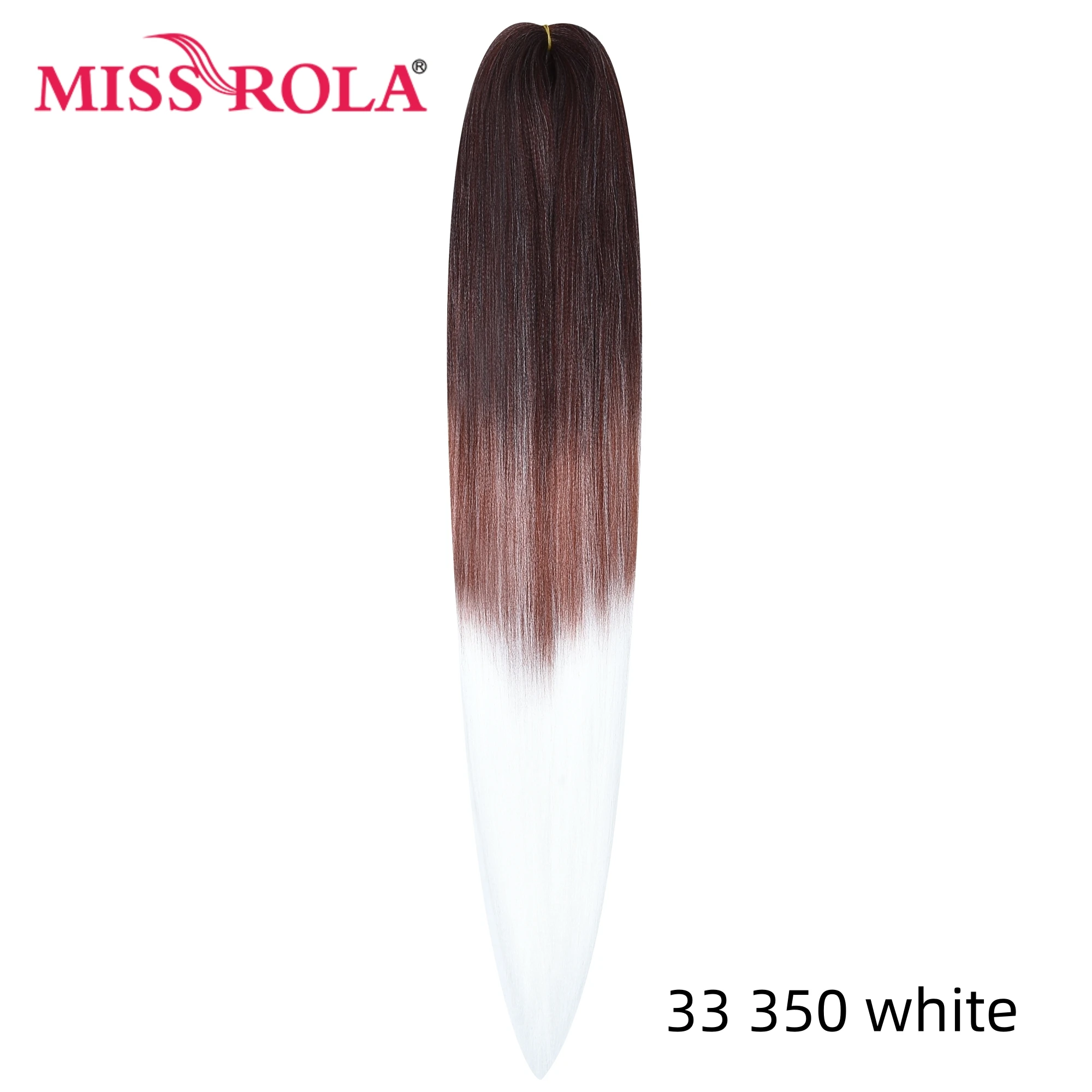 Miss Rola Synthetische 30 Inch 100g Kanekalon Haar Vlecht Yaki Recht Pre Uitgerekt Roze Groothandel Bulk Haarverlenging Jumbo Vlecht