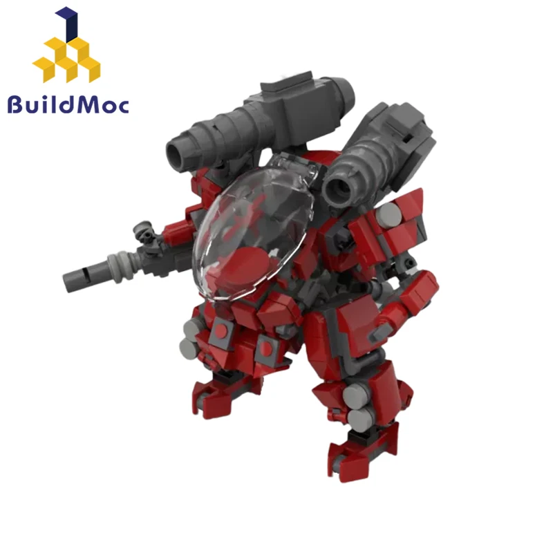 Buildmoc Squad AF-02 War Machine Mecha Building Blocks Military High Tech Combat Robot Bricks Toys Child Birthday Christmas Gift