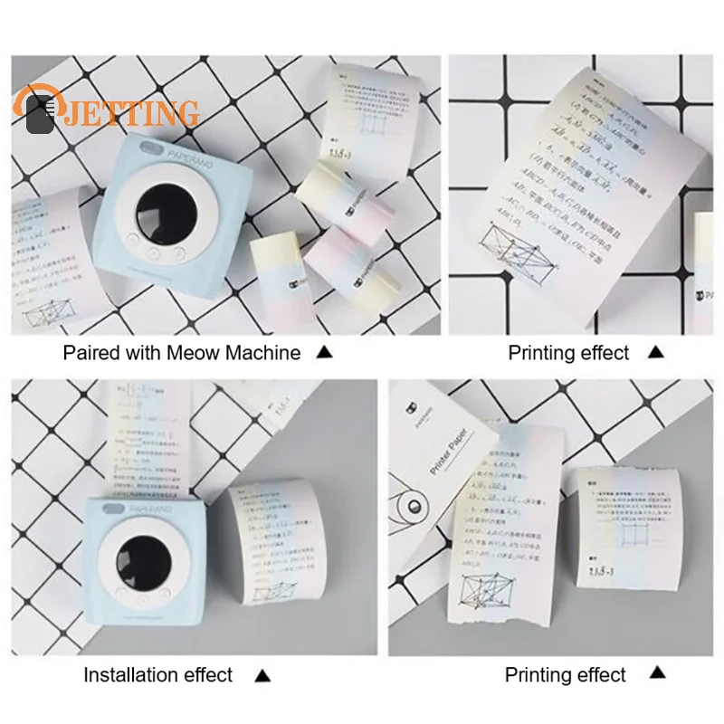 Mini Printer Paper Self-adhesive Thermal Papers HD Color Label Printers Photo Inkless Printing