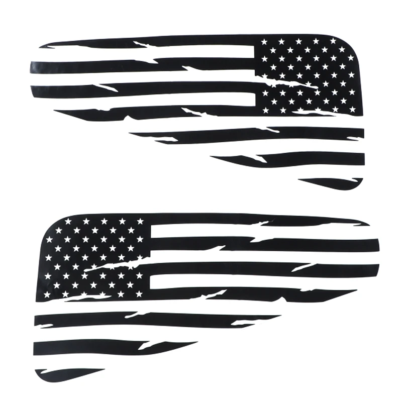 Reliable-Window Decal Rear Window Distressed Flag Sticker For Ford Mustang 2008 2009 2010 2011 2012 2013 2014