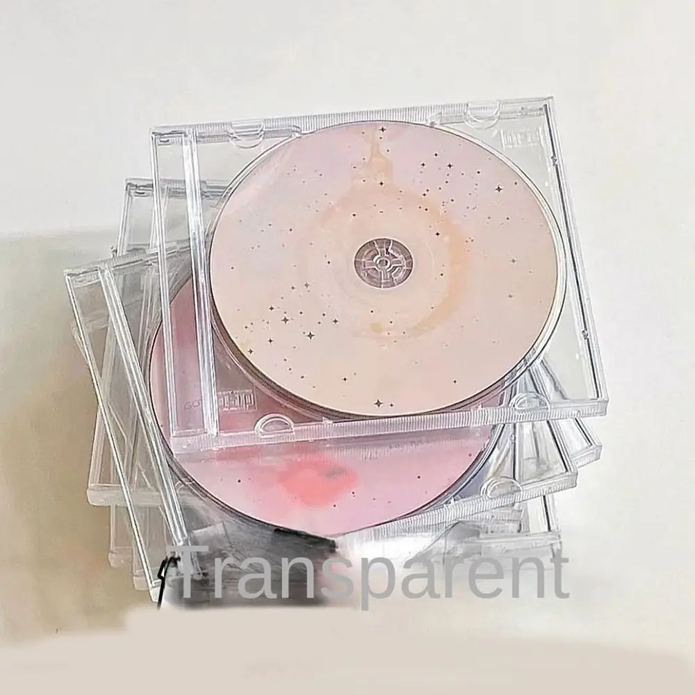 

5 шт. прочный пластиковый прозрачный чехол для DVD, утолщенный пустой чехол для компакт-дисков, пылезащитный ящик для хранения компакт-дисков с защитой от царапин для дома