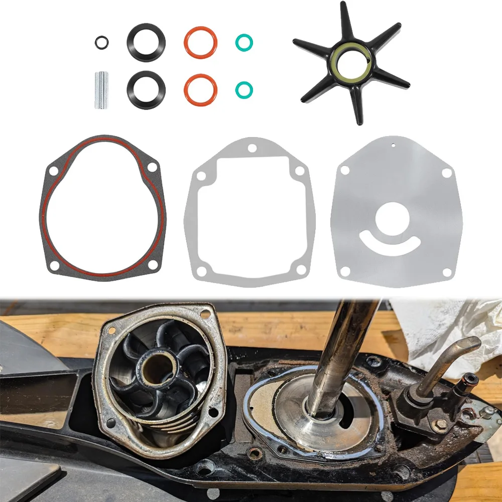 

47-8M0100526 Water Pump Impeller Repair Kit Replaces for Mercury & Mariner Outboards and MerCruiser Stern Drives Sierra 18-3214