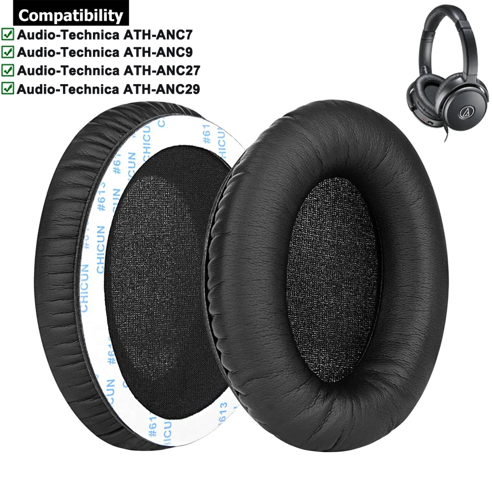 Replacement Earpads Ear Cushion Pads For Audio-Technica ATH-ANC7 ATH-ANC7B ATH-ANC9  ATH-ANC27 ATH-ANC29 ATH-ANC70 Headphones