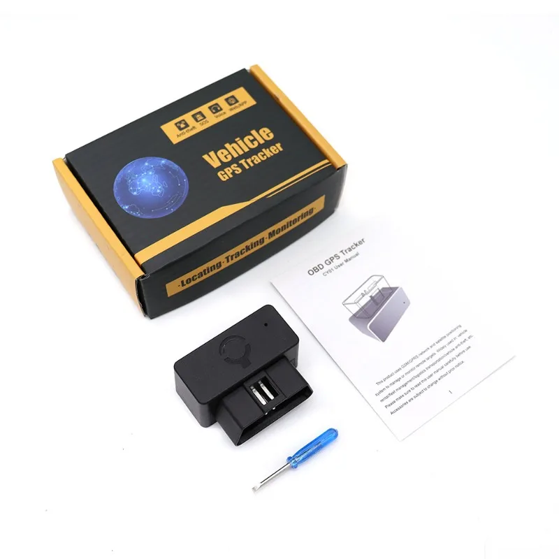 

CY01 2G OBD GPS-трекер для автомобиля, устройство для отслеживания транспортных средств, защита от угона, 2G GPS-локатор, простая установка, бесплатное веб-приложение, GPS+LBS позиционирование
