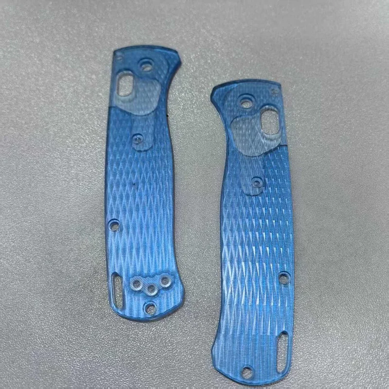 1 par de remendos acrílicos com padrão de diamante para Bugout Benchmade 535 - 3 opções de cores, acessório DIY