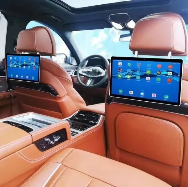 10.1 بوصة 4K العالمي سيارة أندرويد مسند الرأس يمكن دوران IPS شاشة تعمل باللمس BT WIFI 4G بطاقة SIM مرآة ربط GPS