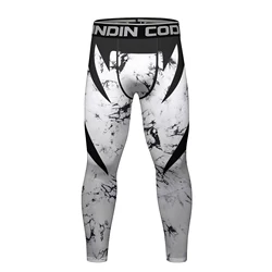 Cody Custom Logo Polyester Compression  Tights Leggings Waistband BJJ Jiu Jitsu Spats Kickboxing Pants Male Training Pants