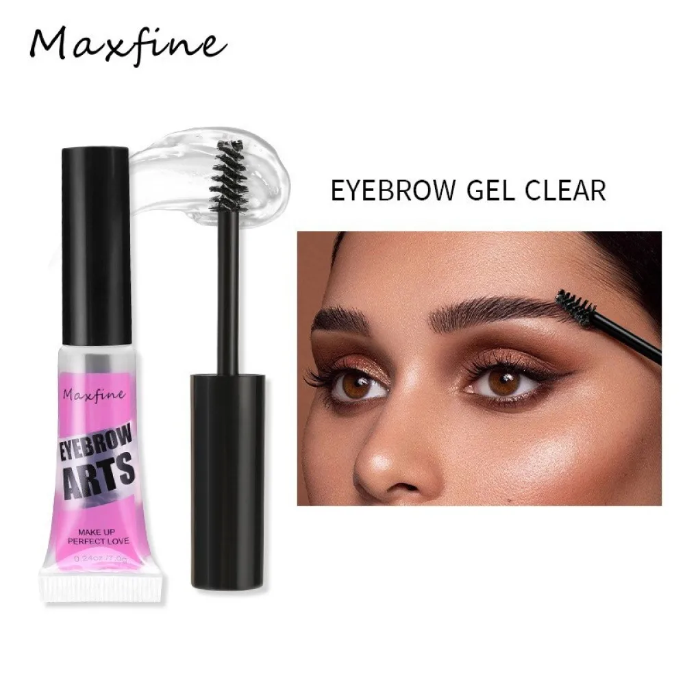 For Maxfine Transparent Mascara Waterproof Long Lasting Styling Gel Clear Liquid Natural Makeup Extension Curling Eyelash Lift