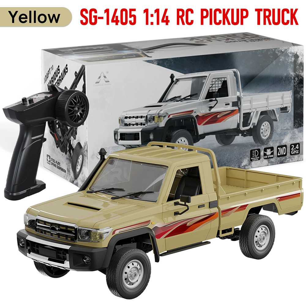 9IMOD 1/14 RC Pickup Truck 2.4G 15 km/h 260 motor 50M RC Distance Rear Straight Axle Drive RC Model Car Adult Kids Outdoor Toys