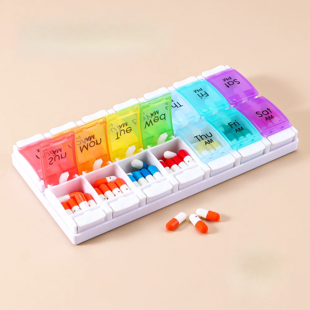 novo-quente-grande-semanal-caixa-de-comprimidos-organizador-2-vezes-ao-dia-caso-de-comprimidos-14-compartimentos-dispensador-de-comprimidos-grandes-suplementos-vitaminicos-oleo-de-peixe