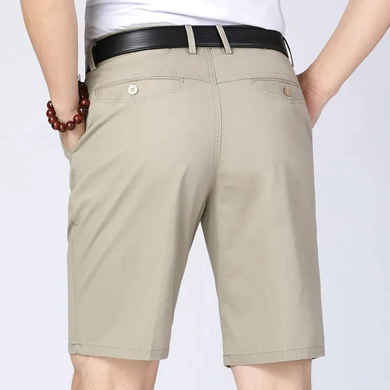 Klassische Herren Baumwoll shorts Herren Stretch Casual Shorts Bermuda Knies horts Golfsport Sommer coole atmungsaktive Shorts