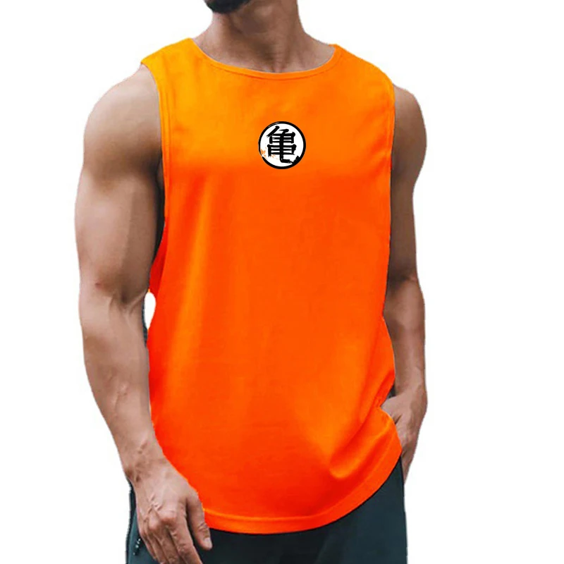 Men Gym Tank Top Mesh Polyester Quick Dry Breathable Sleeveless Shirt Muscle Vest For Basketball Running Bodybuilding Workout
