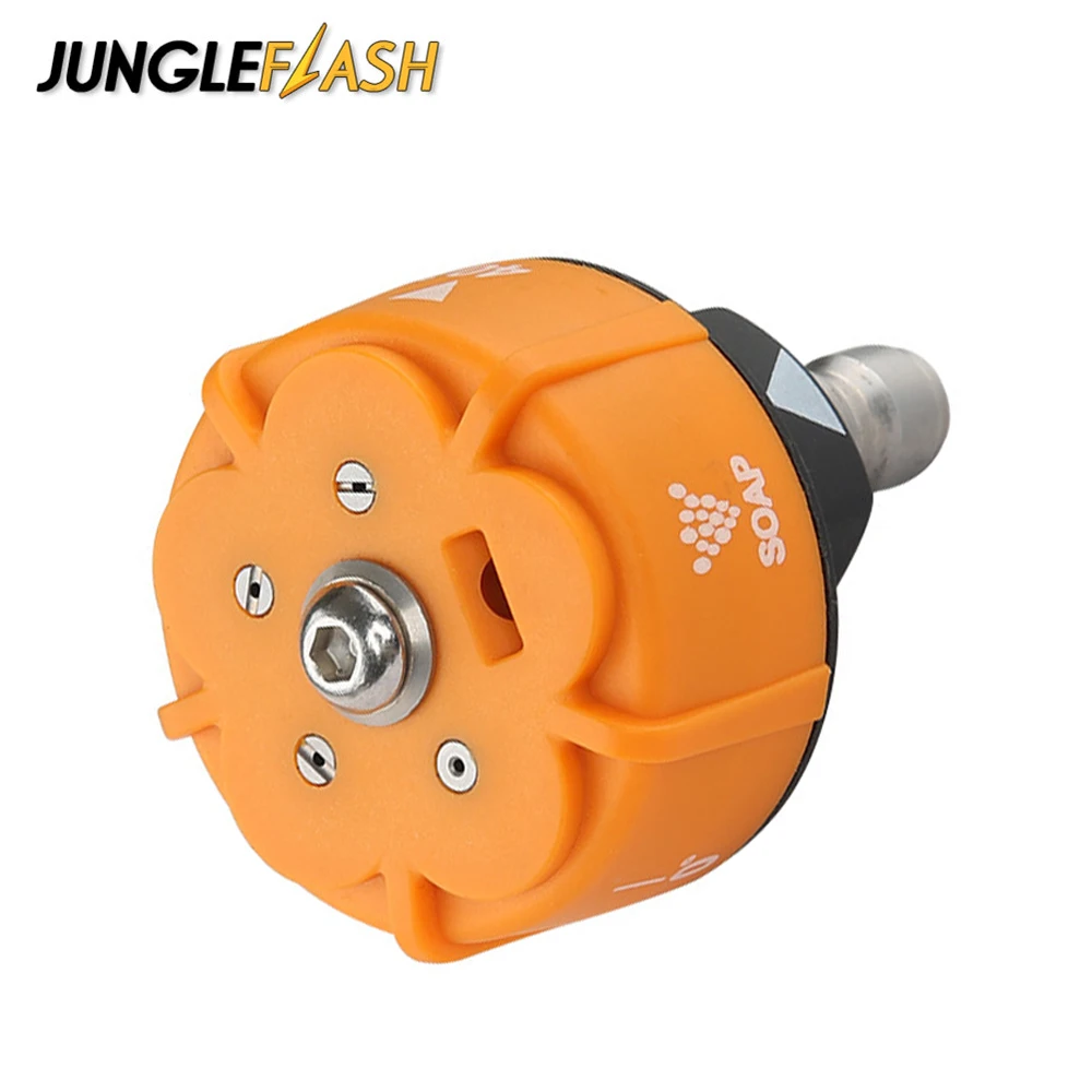 

JUNGLEFLASH High Pressure Washer Spray Nozzle 5-in-1 Quick Changeover Power Washer Nozzle with 1/4'' Quick Connect 3500PSI