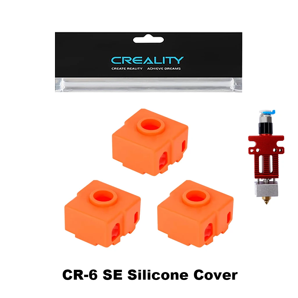 

Creality CR6 SE Silicone Sock 1/3/5pcs 3D Printer Accessories For CR 6 SE Heated Block Hotend CR-6 SE Heatblock Case Cover