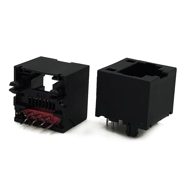 15 шт. разъем RJ45 DIP 8P8C, однопортовый, 180 градусов, вертикальная вилка, 5222, разъем для сетевого интерфейса H = 12,7 мм