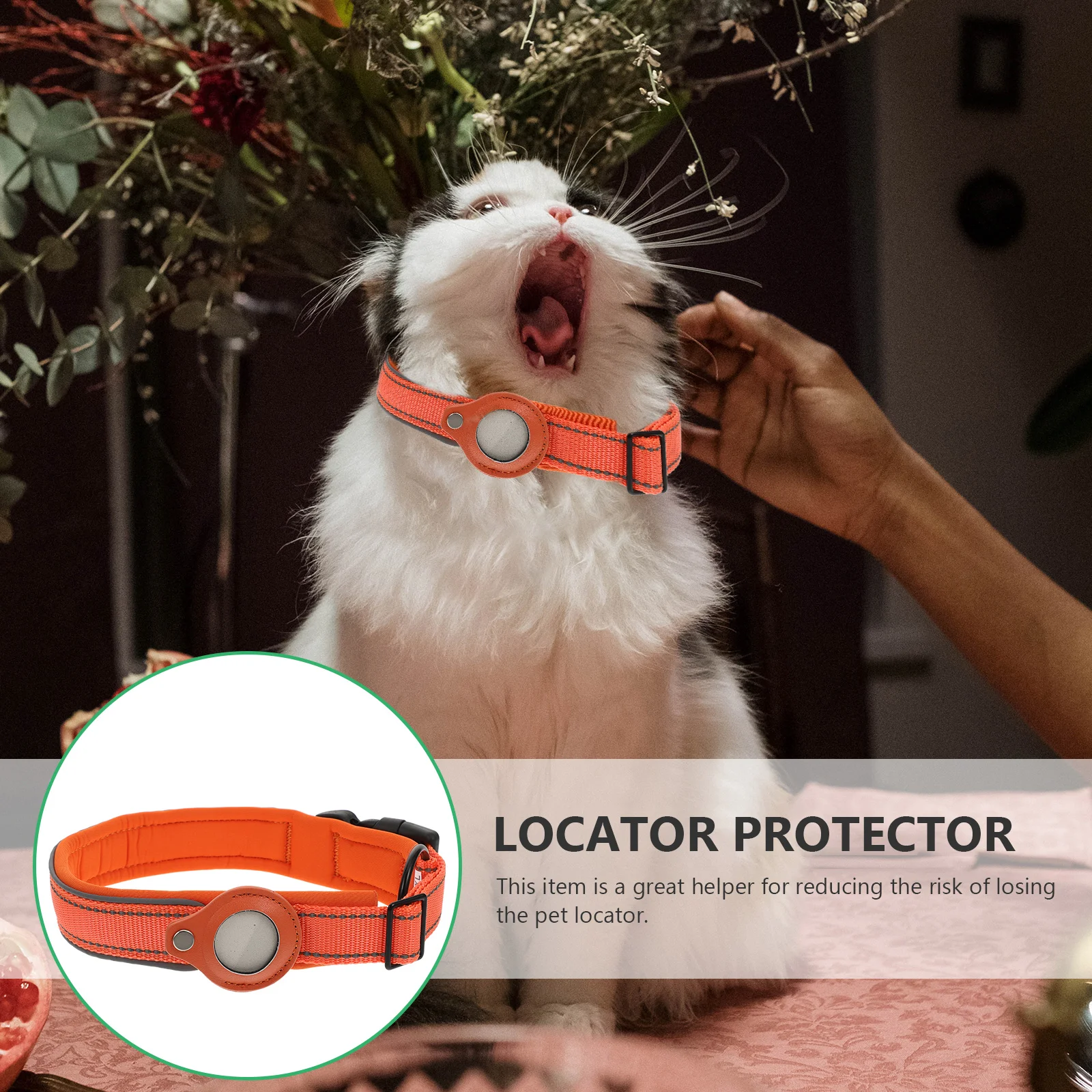 

Pet Collar Holder Protective Case Tag. for Nylon Location Tracker