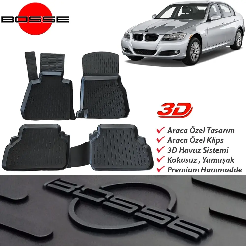 For Bmw 3 Series E90 Mat 3D Pool 2005 2012 BOSSE