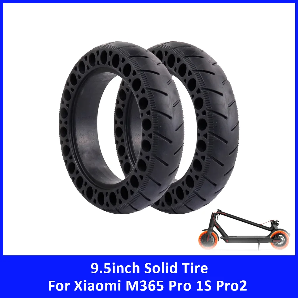 

9,5-дюймовая цельнолитая шина для Xiaomi M365 Pro 1S Pro2, резиновая взрывозащищенная амортизирующая сотовая покрышка, аксессуары для электросамокатов
