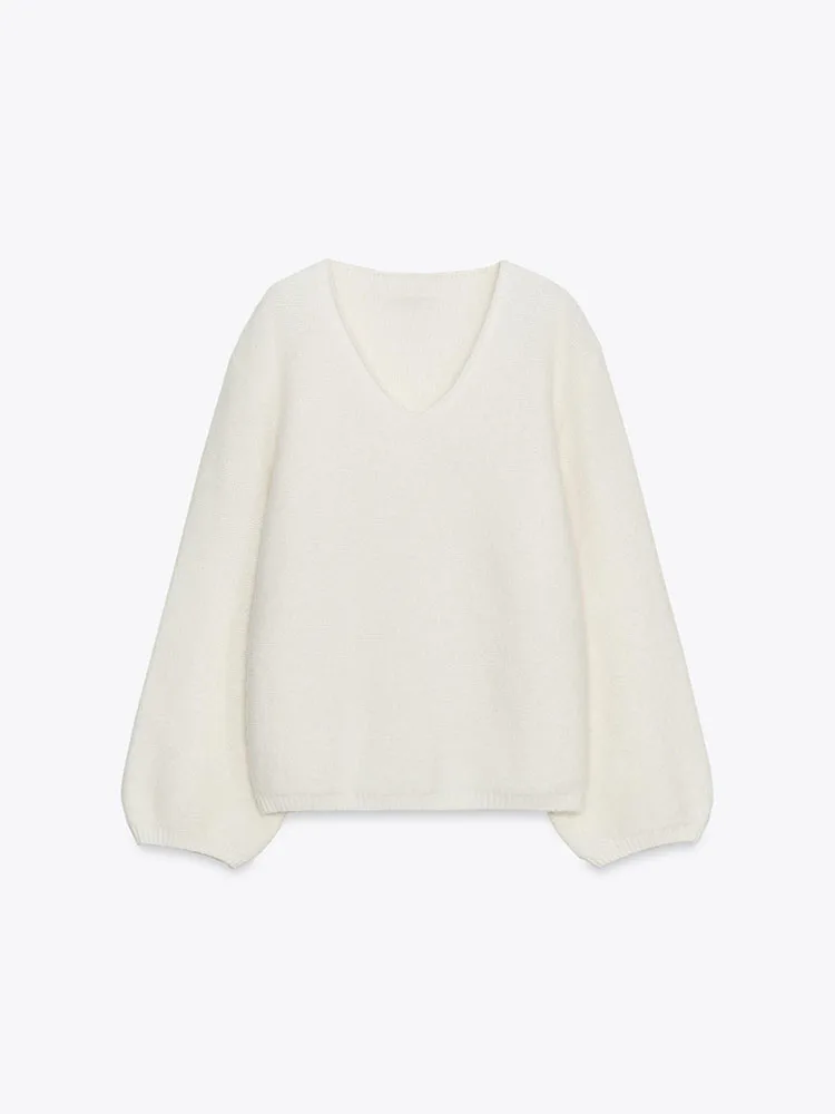 ملابس نسائية أنيقة وعصرية من التريكو بأكمام منتفخة، إصدار جديد لخريف 2025، أزياء نسائية بأسلوب عرقي، ملابس مسرحية راقية للسيدات