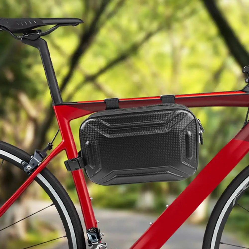 

Mountain Bicycle Bag Waterproof Eva Hard Shell Bicycle Top Tube Triangle Bag for Mtb Road Bikes Lightweight Front for Cycling
