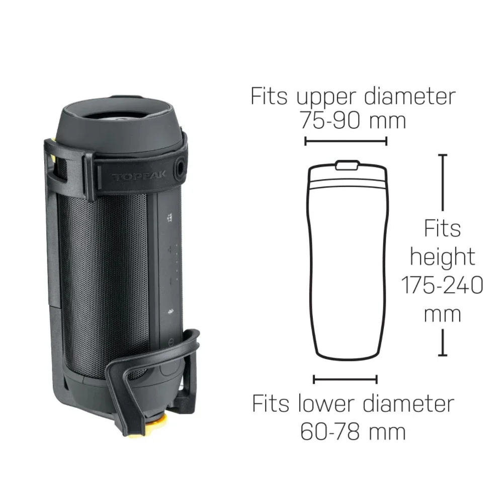 Topeak tmd07B Modula Java Adjustable Water Bottle/Travel Mug Cage engineering grade plastic for carrying a travel mug of coffee