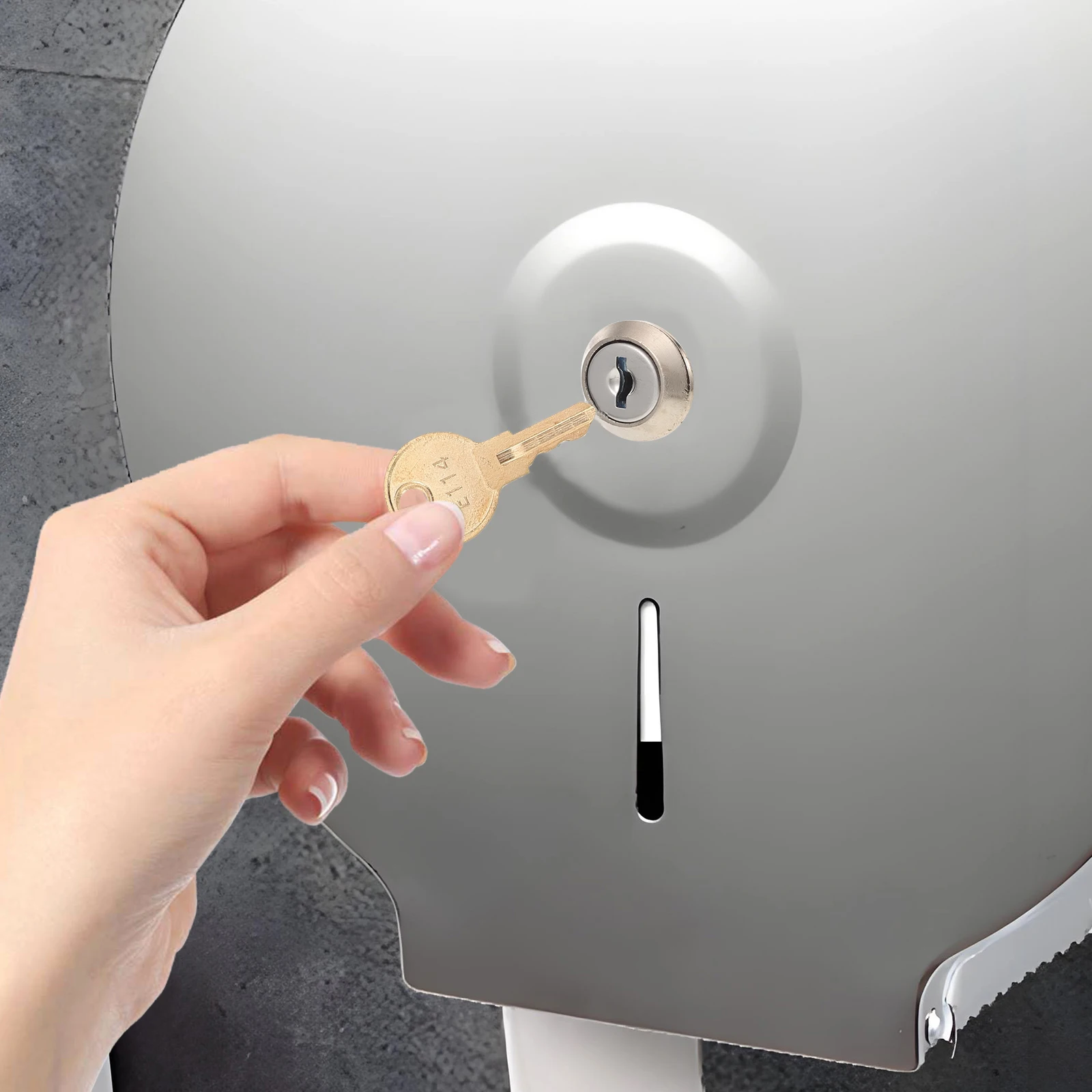 

10pcs Paper Toilet Paper Dispenser Key Set Keys Replacement for Toilet Tissue Soap Multi Functional Large Supply