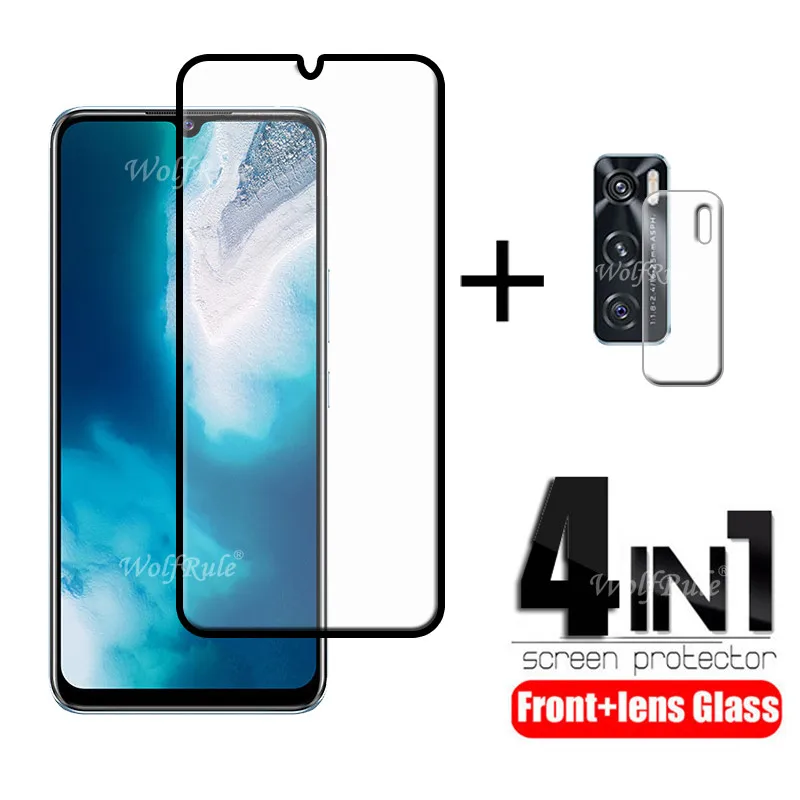 4-in-1 For Vivo V20 SE Glass For Vivo V20 SE Tempered Glass Full HD Protective Screen Protector For Vivo V20 SE Lens Glass 6.44