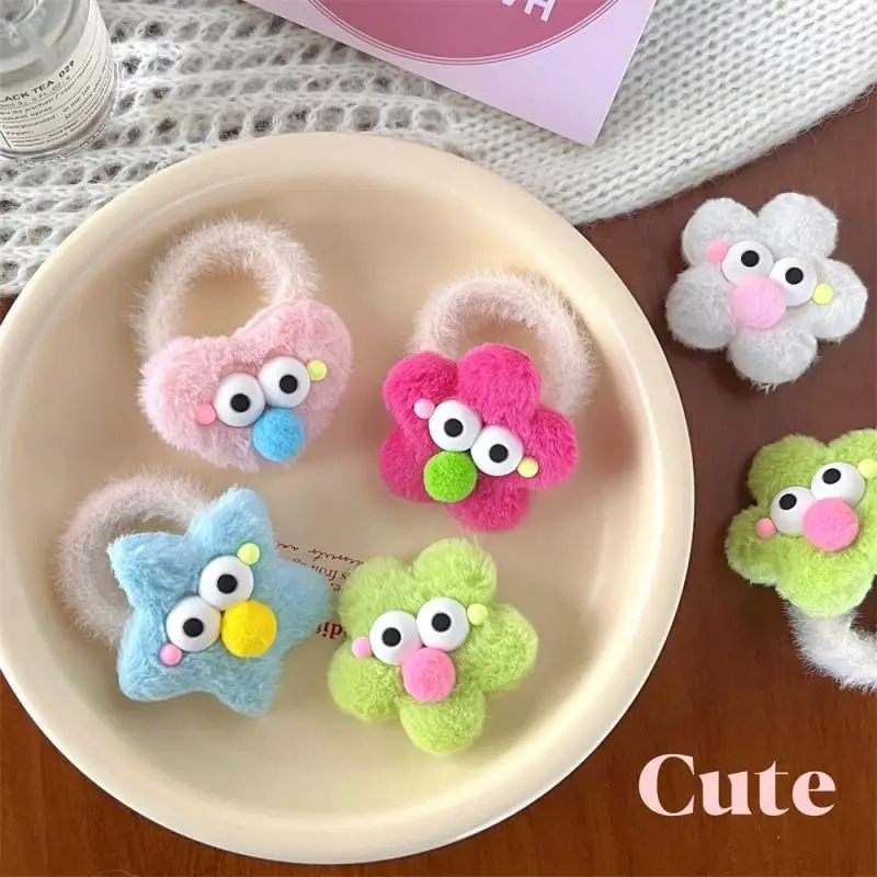 Star Colorful Hairpins Plush Bear Bow Cute BB Hair Clip Baby Hairclips Women Girl HairGrip Headwear Barrettes Accessories