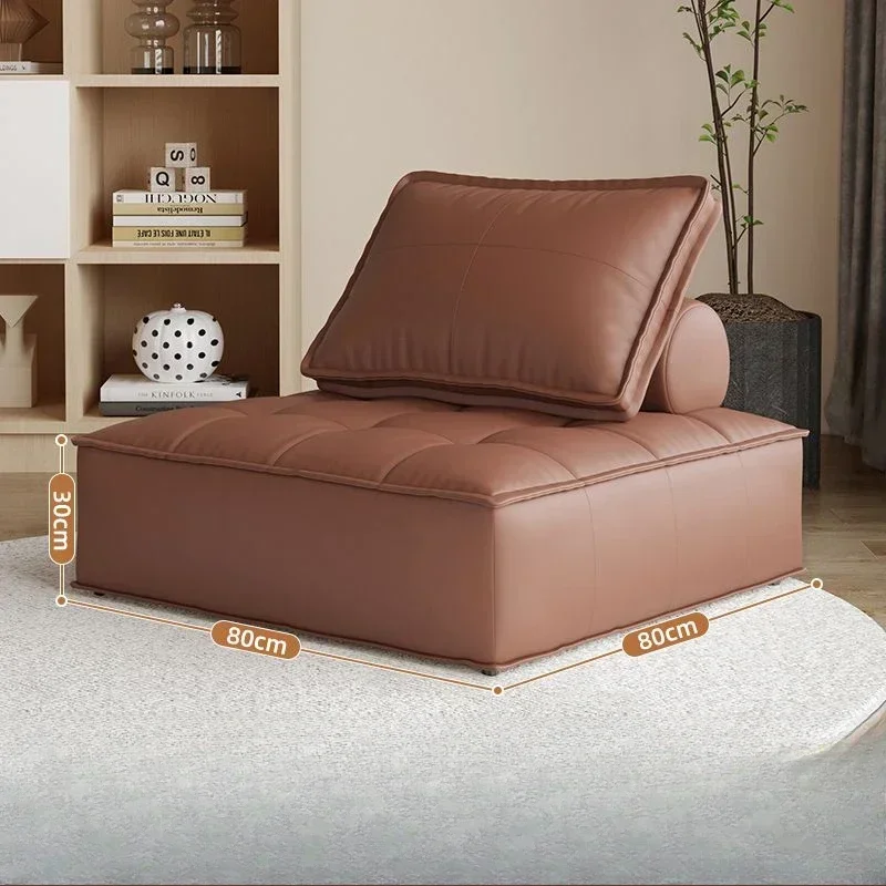 Living Room Rental Room Lazy Sofa Tofu Block Small Apartment Single Bedroom Chair Furniture Living Room Sofa Combination Sofa image 6