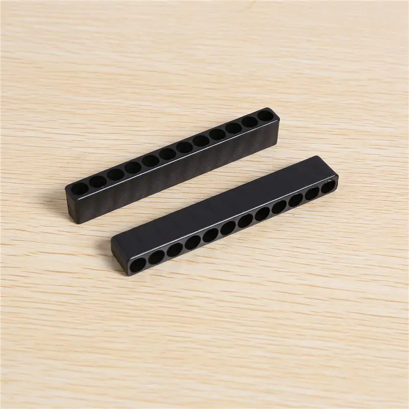 A19F-40Pcs 12-Hole Screwdriver Bit Holder Box Block Black For Six Angle 6.35Mm Handle