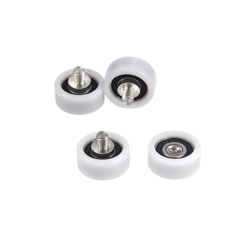 【SHABER 】 external thread POM plastic coated bearing BS620150-20C1L12M10 high wear resistant nylon with threaded guide wheel