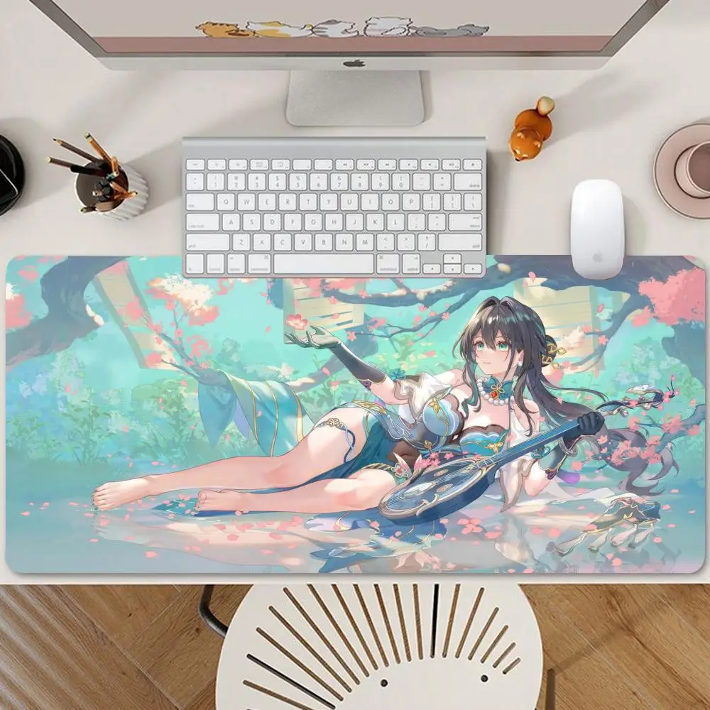 U-Unzen A-Azur L-Lane G-Game Anime Mouse Pad Gaming Mousepad Speed Desk Mat Laptop Gaming Mats For Office Carpet Desk Accessorie