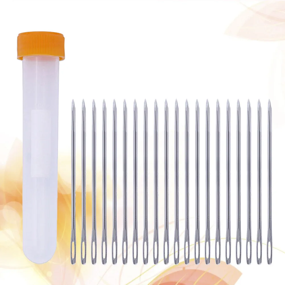 20Pcs Needle Kit Large-Eye Non-Sharp Sewing Needles for Crafting Anti-Corrosion Craft Tools Stitching Needle