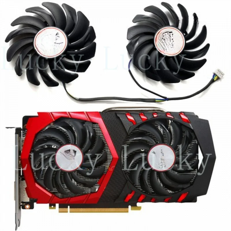 f  For GTX1050 1050ti 2GB/4GB GAMING X Graphics Card Fan video Card Cooling Fan 2X