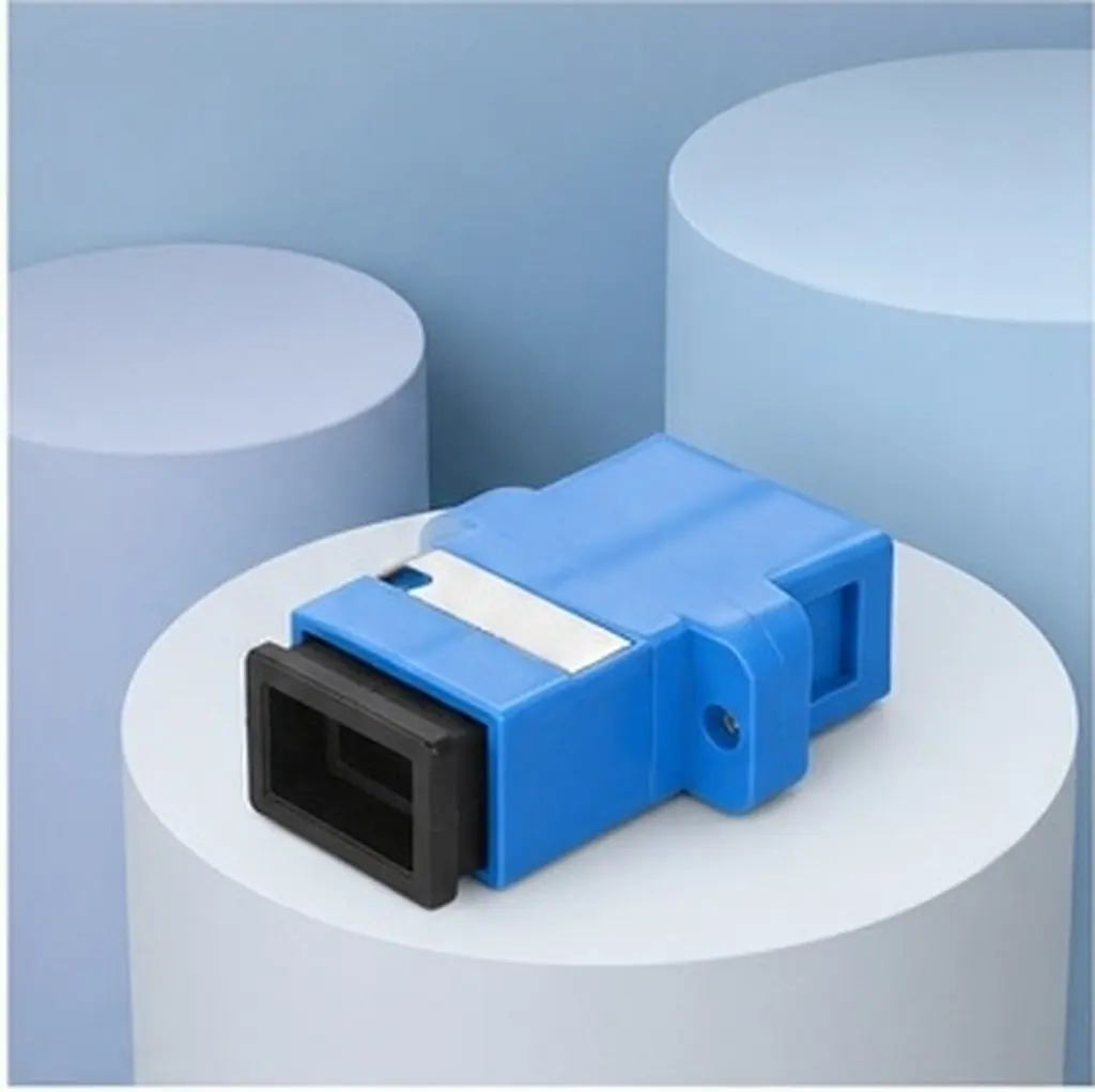 24Pcs Fiber Optic Coupler Detachable Adapter Precision Metal Connector Low Loss Dust Cap for Optical Cable Transfer