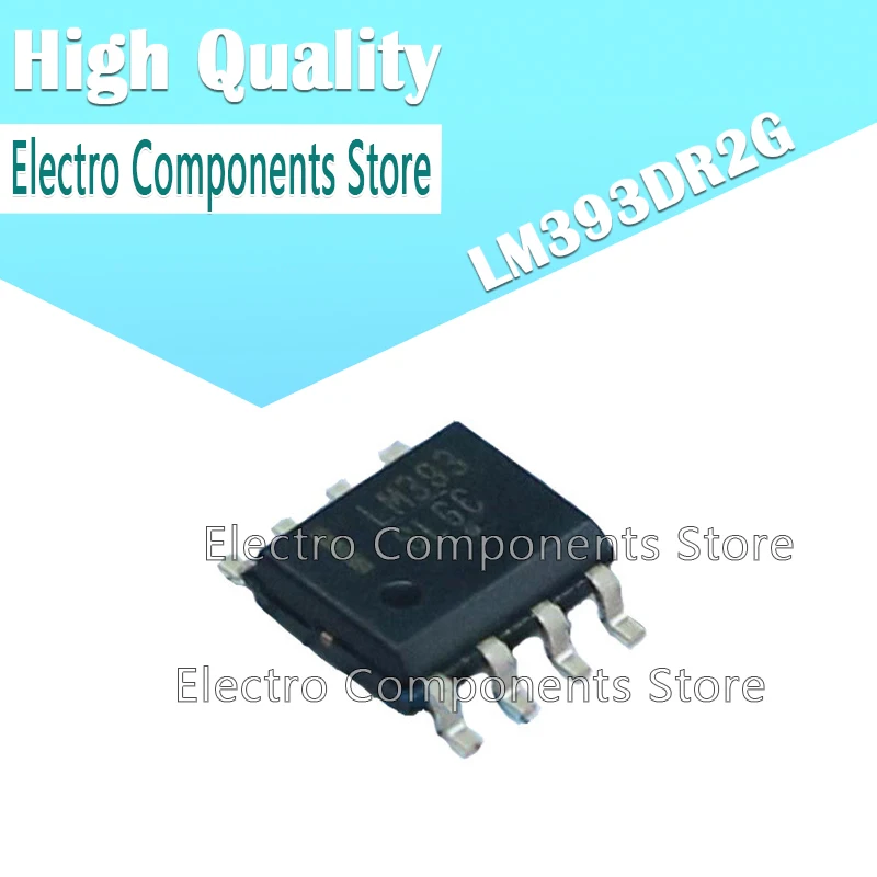 10Pcs/Lot LM393DR2G SOP8 Voltage Comparator Chip LM393 (Marking LM393)