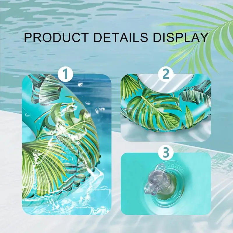 Anillos flotantes para piscina, anillo flotante para piscina, tubos de natación inflables portátiles para mujeres, hombres y adultos, para estanque de playa, relajación divertida y