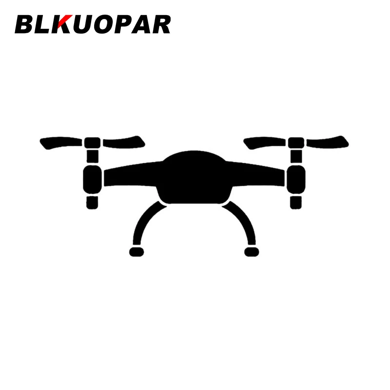 

BLKUOPAR Small Unmanned Aerial Vehicle Car Stickers Creative Laptop Decal Sunscreen Die Cut Bumper Windshield Car Accessories